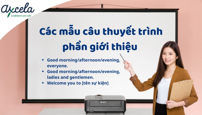 các mẫu câu thuyết trình bằng tiếng anh phần giới thiệu