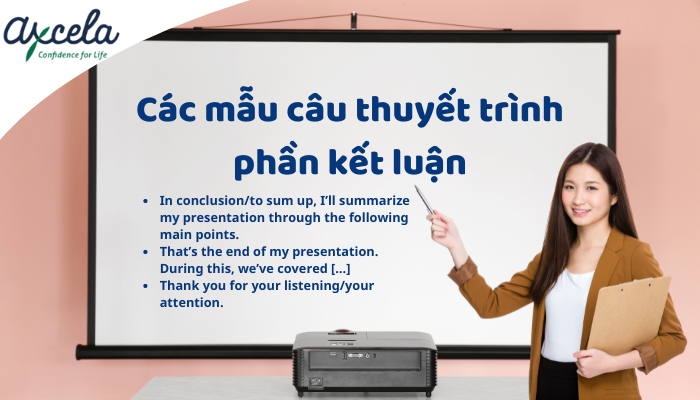 Các mẫu câu thuyết trình phần kết luận