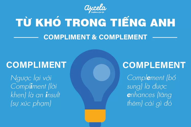 Từ khó trong tiếng anh #6:  Compliment vs. Complement