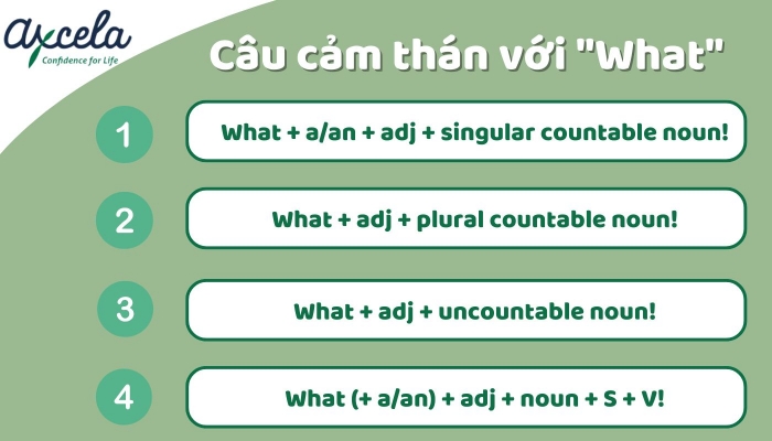 Câu cảm thán trong tiếng Anh với cấu trúc “What”