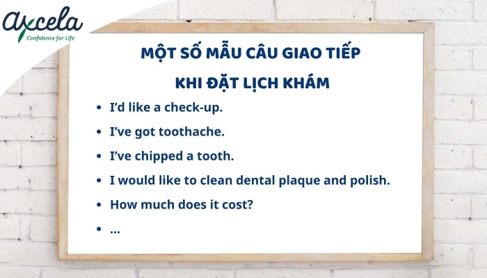 Các mẫu câu giao tiếp tiếng Anh dành cho bệnh nhân muốn đặt lịch khám