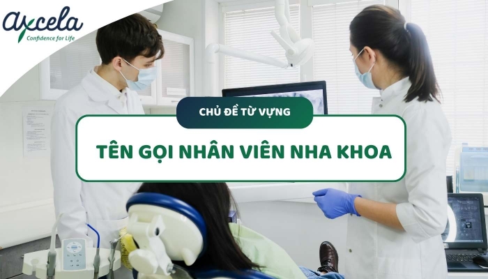 Từ vựng tiếng Anh nha khoa về tên gọi nhân viên trong phòng khám