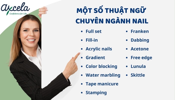 Liệt kê những thuật ngữ chủ yếu để giao tiếp tiếng Anh trong ngành nail