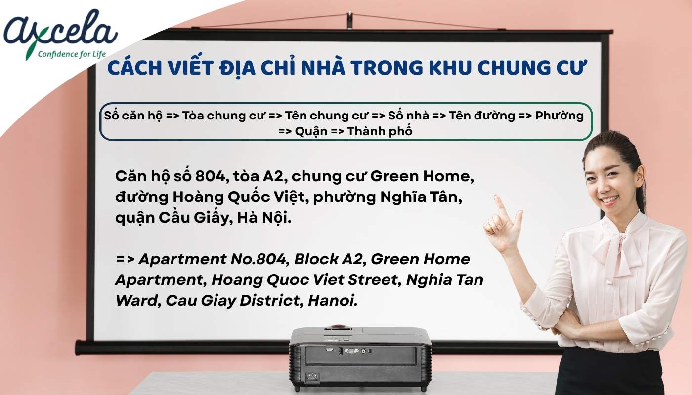 Cách viết địa chỉ tiếng Anh nhà chung cư