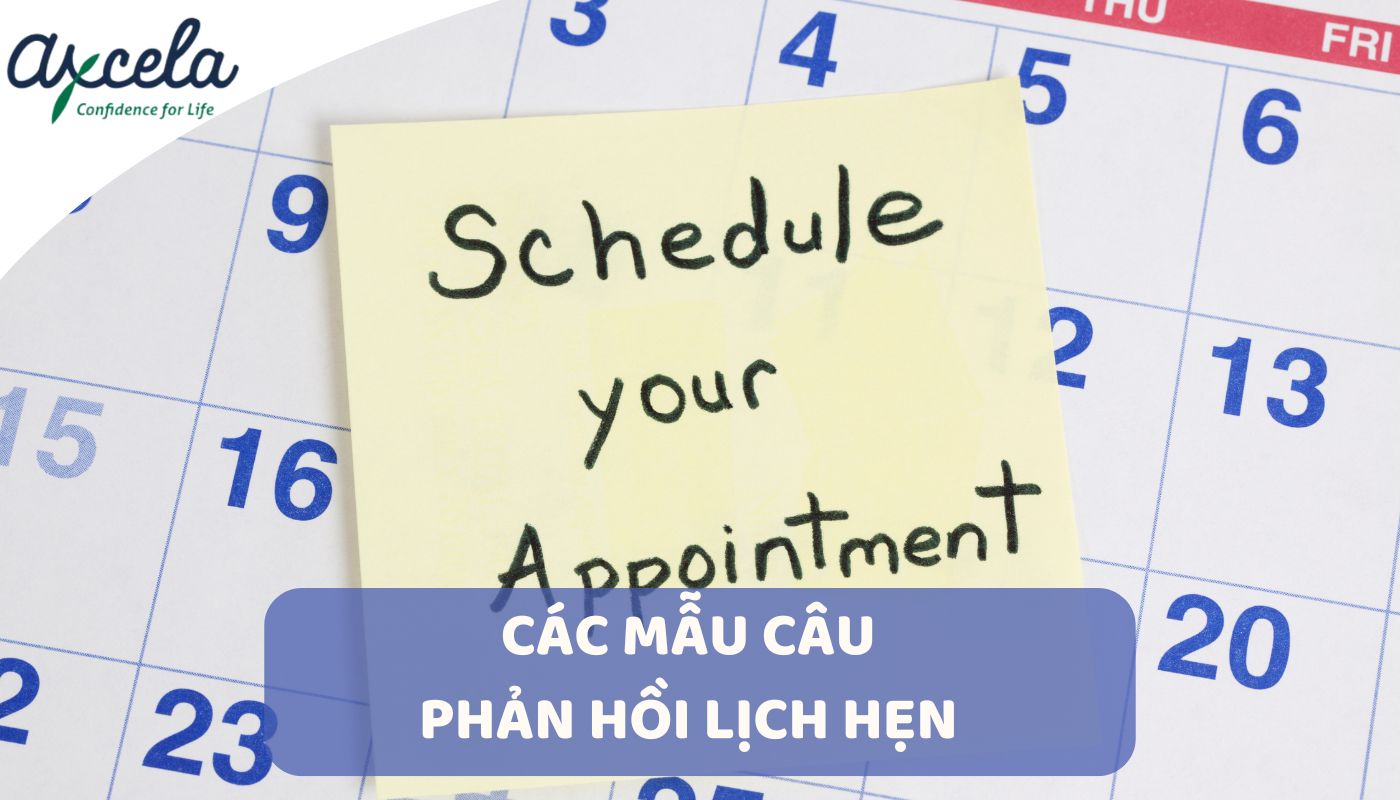 Mẫu câu phản hồi đặt lịch hẹn bằng tiếng Anh