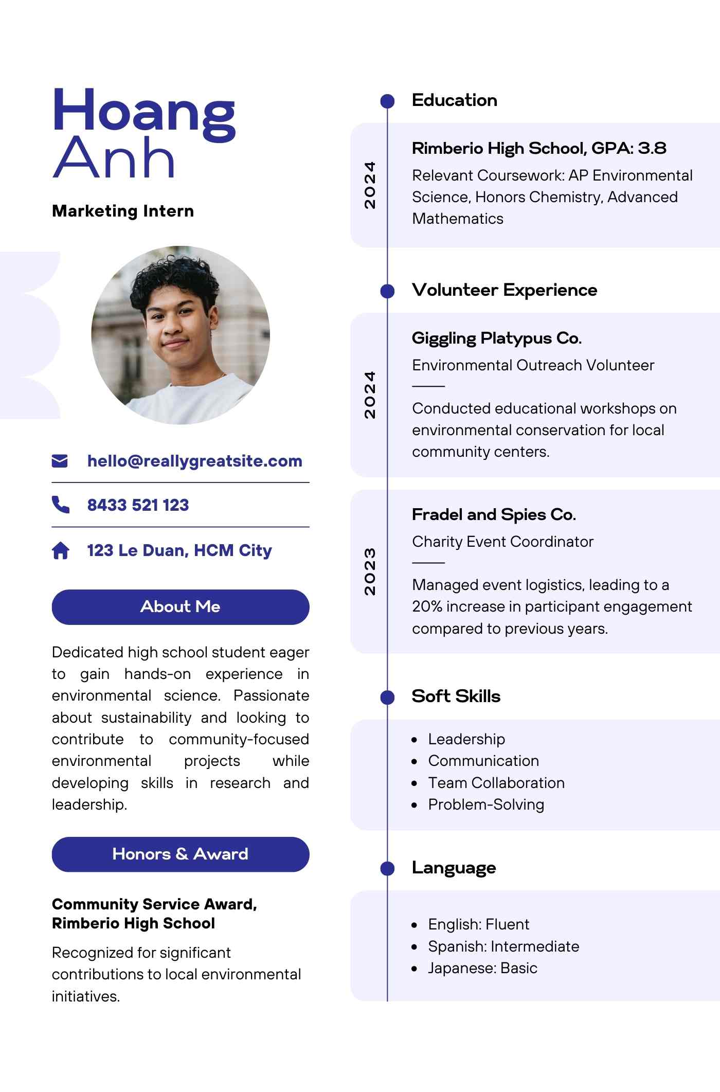 cách viết CV bằng tiếng Anh cho sinh viên