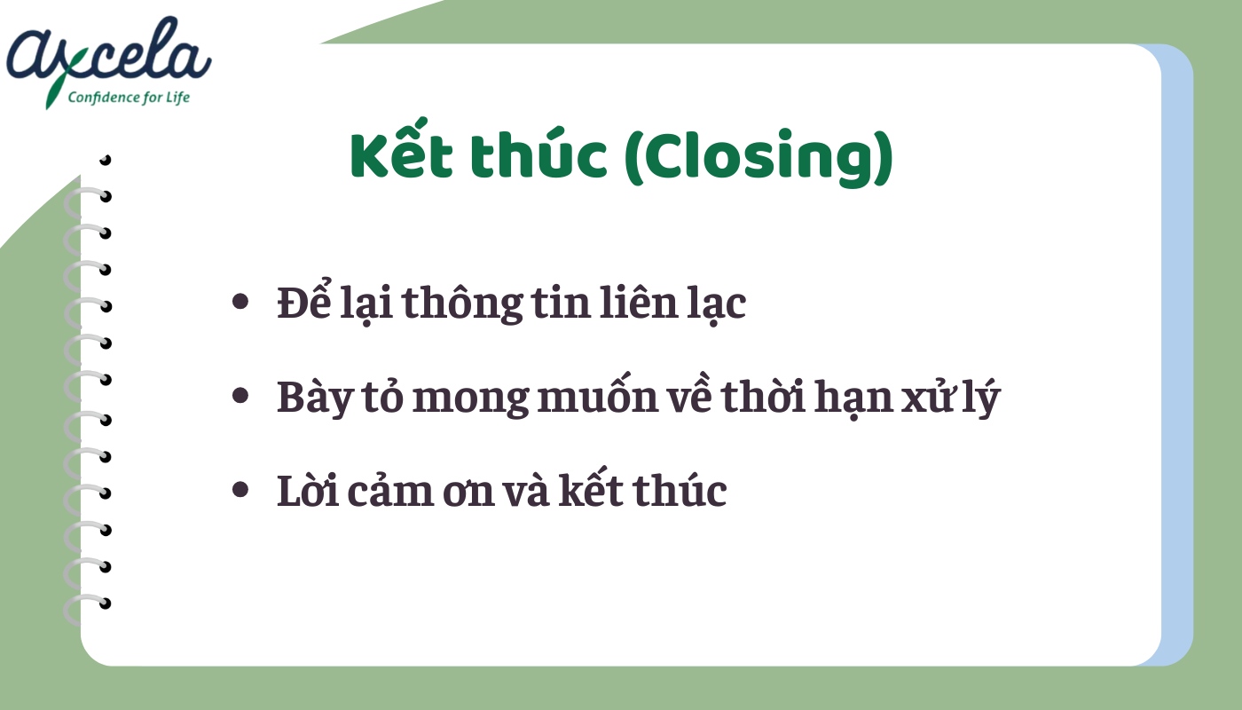 Hướng dẫn cách viết phần kết email phàn nàn bằng tiếng anh