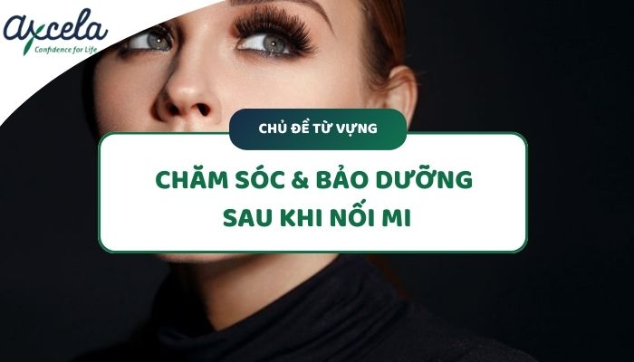 Từ vựng về chăm sóc mi nối