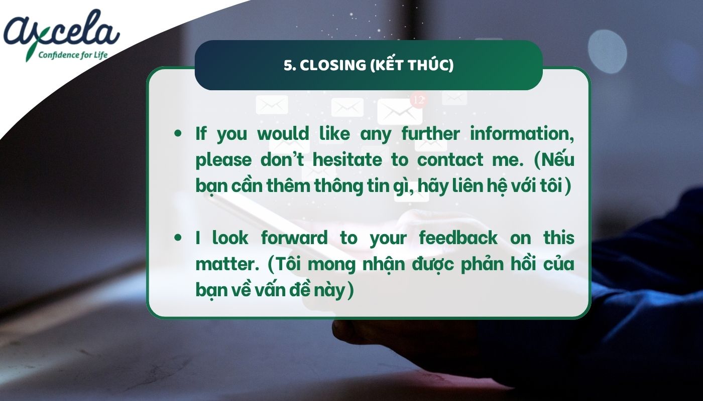 Kết thư bằng lời cảm ơn đối tác