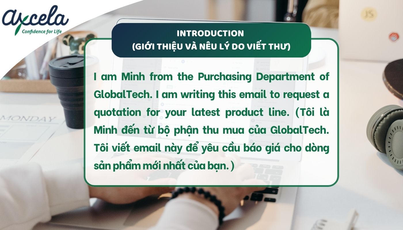 Phần giới thiệu thư gửi đối tác bằng tiếng Anh