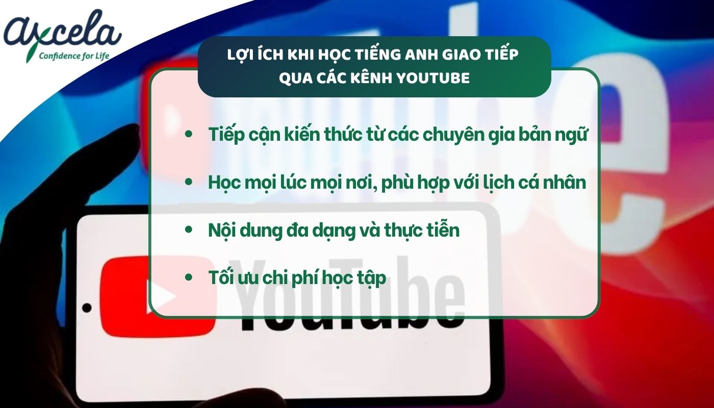 Lợi ích học tiếng anh giao tiếp qua YouTube