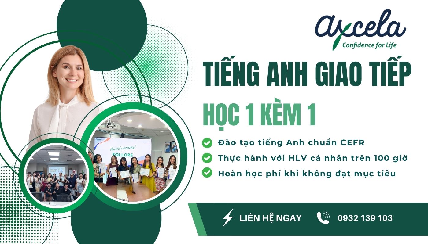 Học tiếng Anh 1:1 cùng Axcela Vietnam