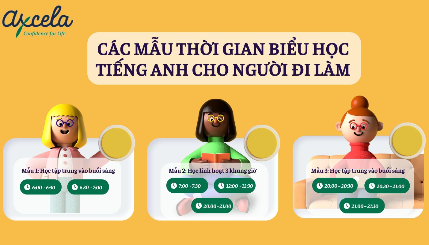 Tham khảo các mẫu thời gian biểu học tiếng Ạnh Các mẫu thời gian biểu học tiếng Anh cho người đi làm