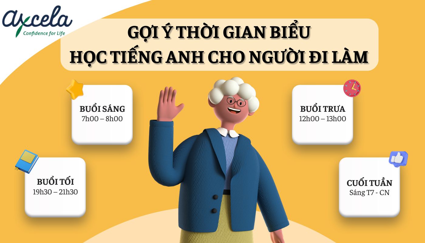 Lịch học hợp lý sáng – trưa – tối giúp tối ưu lịch học tiếng Anh cho người đi làm Gợi ý thời gian biểu học tiếng Anh giao tiếp cho người đi làm