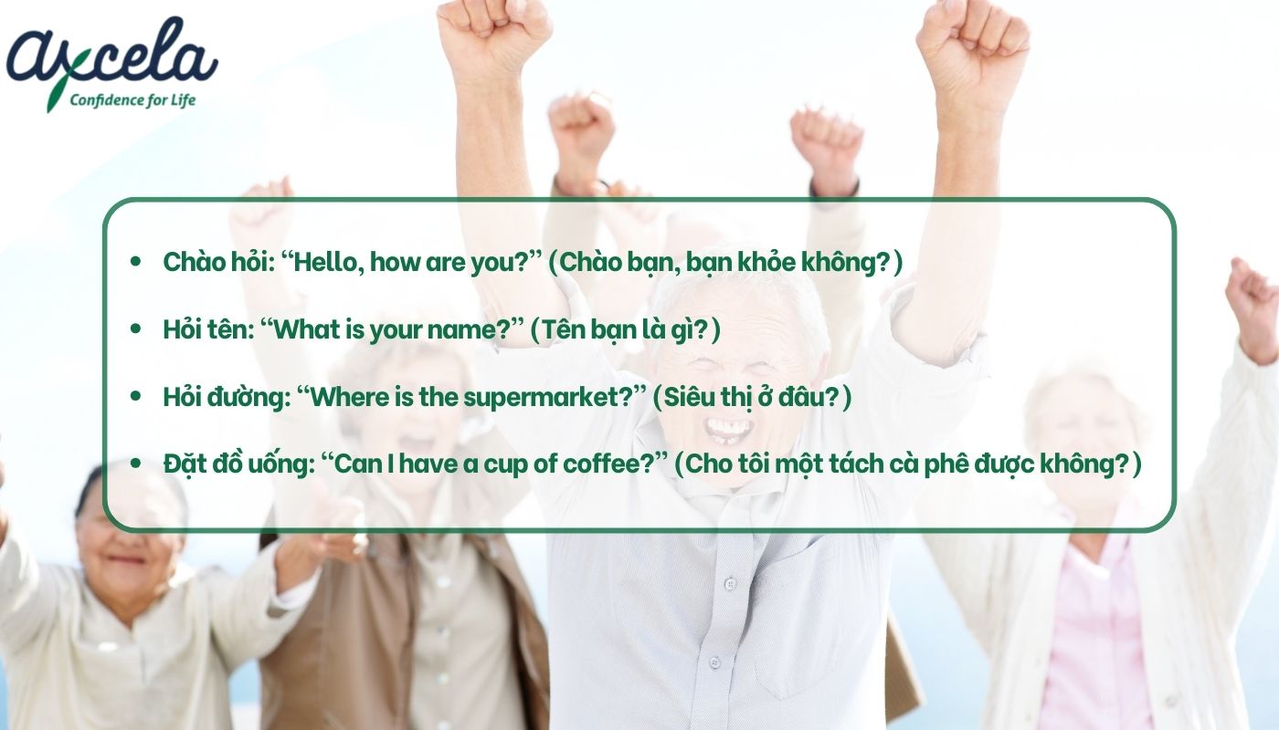 Các mẫu câu thông dụng khi học tiếng Anh giao tiếp cho người lớn tuổi Các mẫu câu thông dụng khi học tiếng Anh giao tiếp cho người lớn tuổi