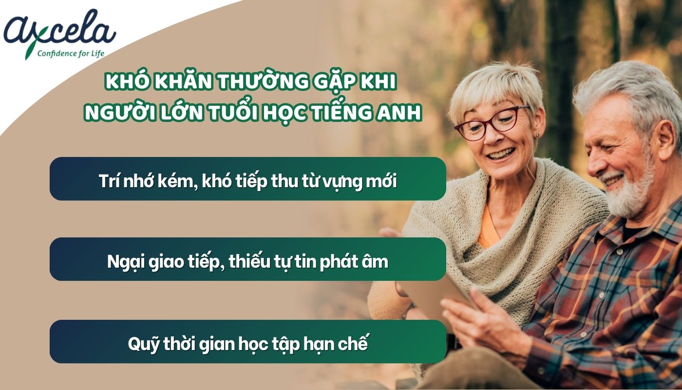 Những vấn đề thường gặp khi học tiếng Anh cho người lớn tuổi Những vấn đề thường gặp khi học tiếng Anh cho người lớn tuổi