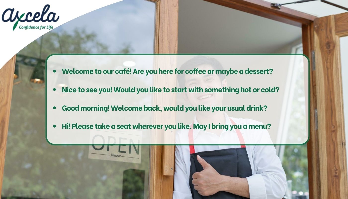 Cách nói lời chào mừng khách đến với quán bằng tiếng Anh