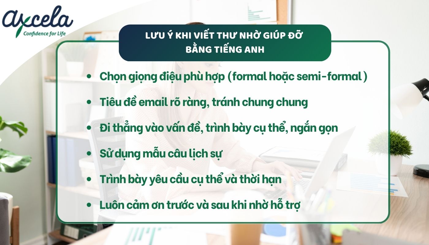Bí quyết thư nhờ giúp đỡ tiếng Anh hiệu quả