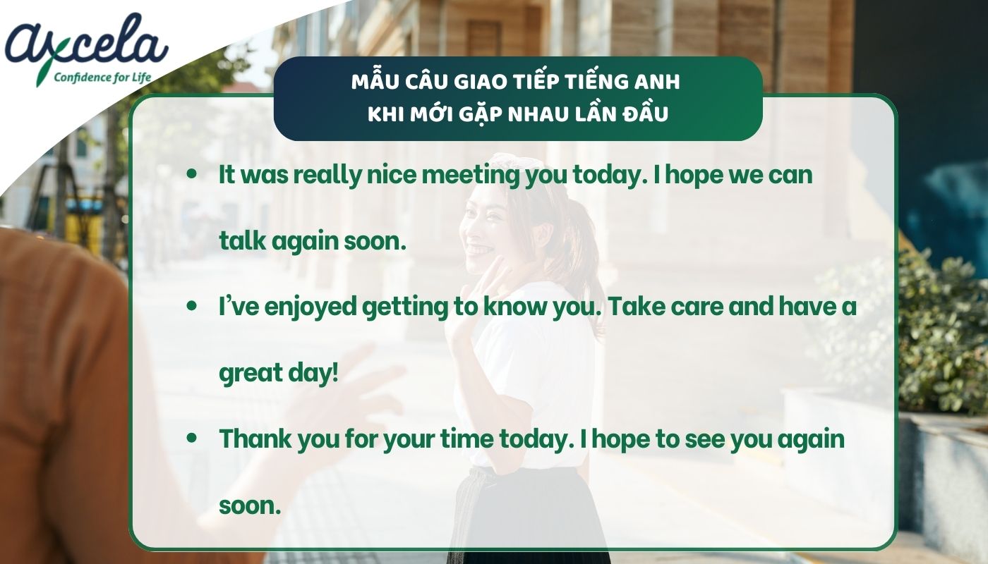 Mẫu câu chào tạm biệt bằng tiếng Anh