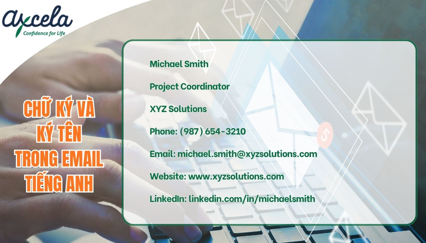 Cách trình bày chữ ký phần kết thúc email bằng tiếng anh