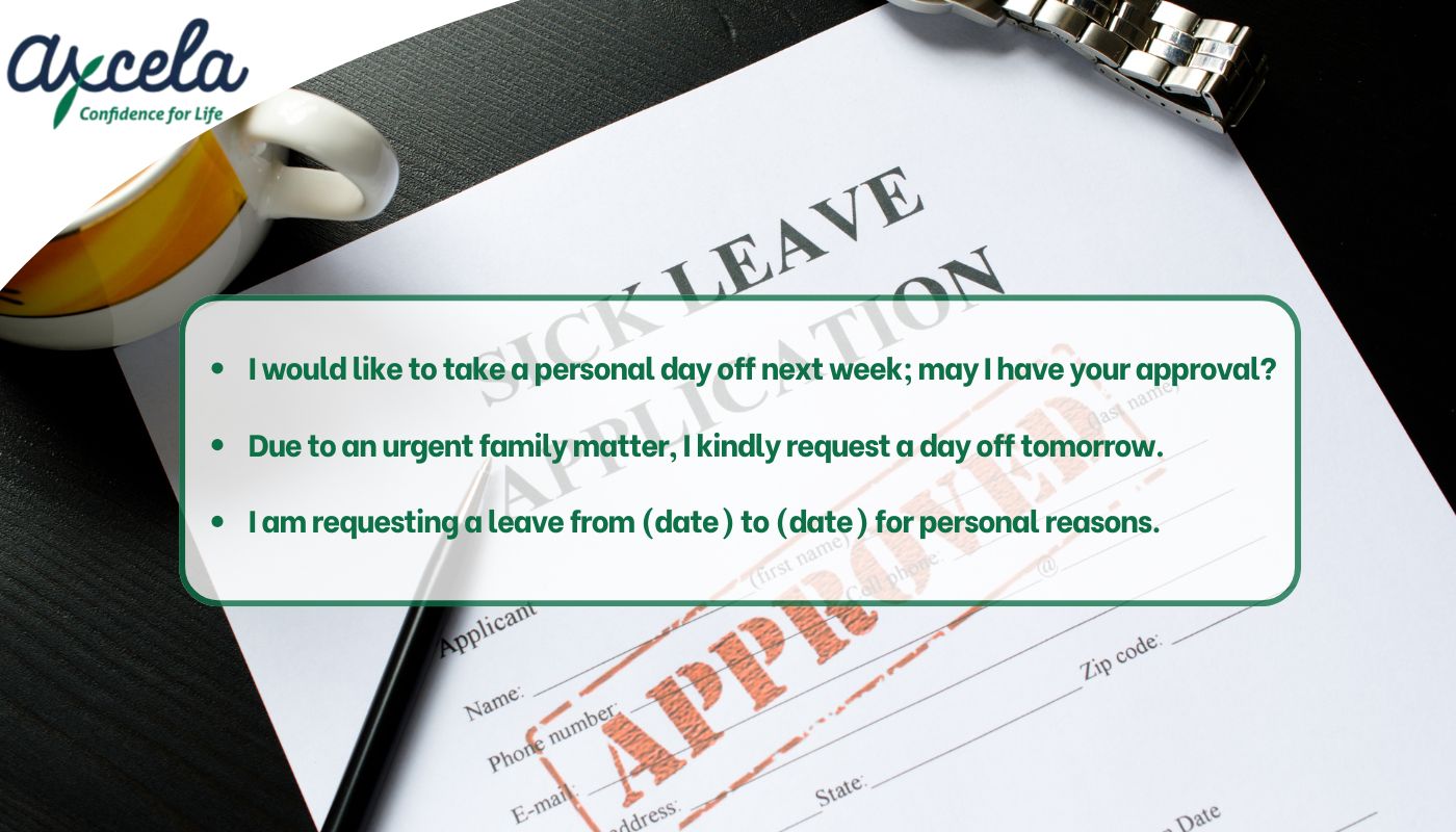 Các mẫu câu tiếng anh khi xin nghỉ phép