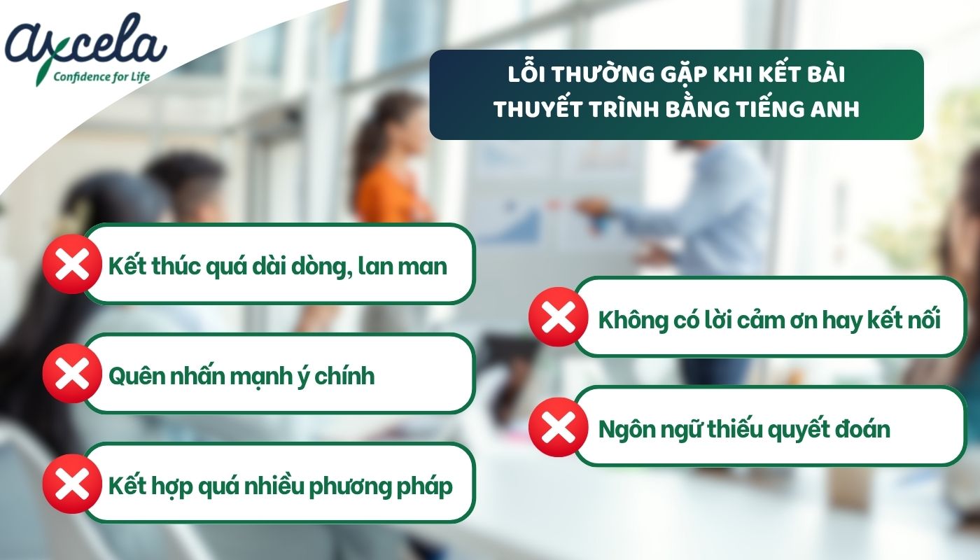 Lưu ý khi kết thúc một bài thuyết trình bằng tiếng Anh